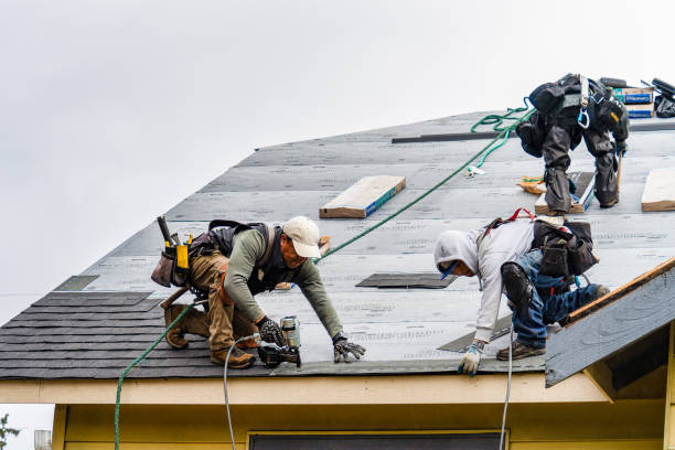 Professional Emergency Roof Repair technician working in Pennellville, NY